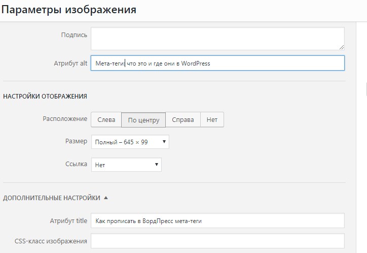 Мета-теги что это и где они в WordPress