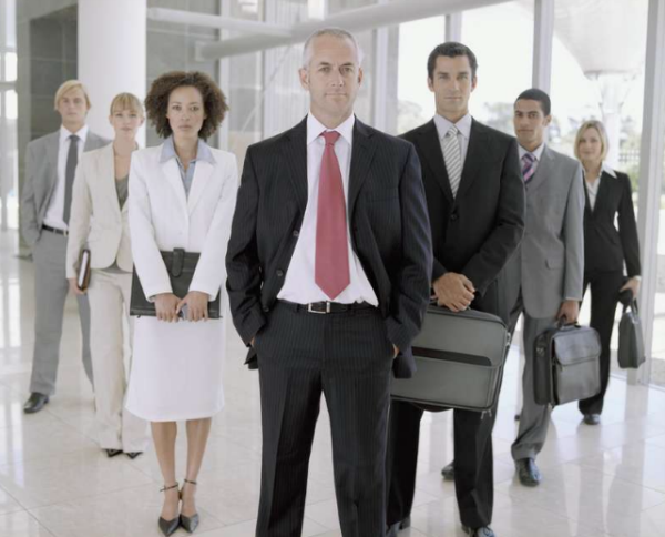 Бизнес-команда, готовая к великим делам